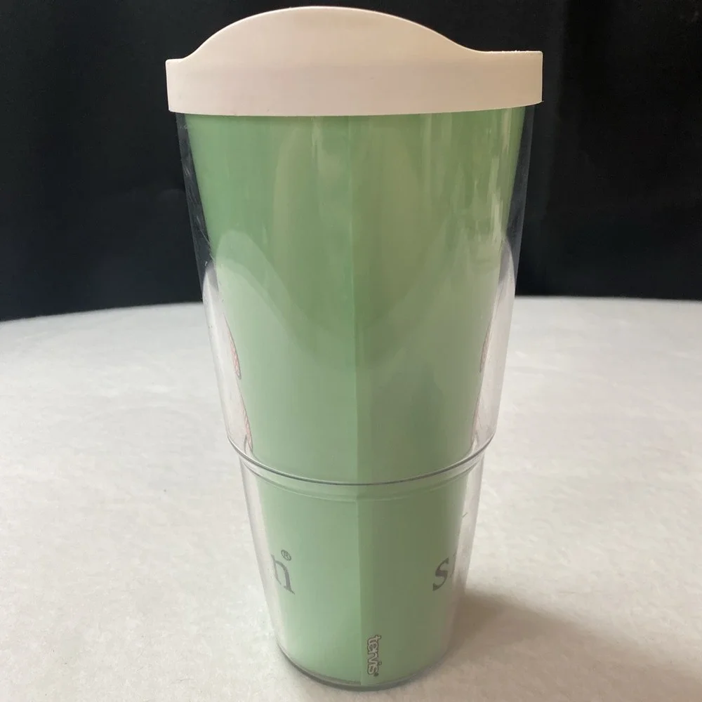 Tervis Simply Southern Tumbler 24oz Mint Green Crab Logo Insulated Cup Coastal